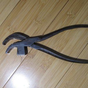 Vintage Leather Pliers and Steel Hammer Timmins & Sons Made in England, RARE!